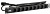 PDU 9 розеток DIN49440 (нем. cтанд.) 1U, шнур 2м вилка IEC 320 C14, профиль из ПВХ, черный