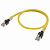 Кабель Ethernet (EtherCAT) с разъемами RJ45, экранированный, категории 6a, 0,2 м, желтый XS6W-6LSZH8SS20CM-Y