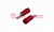 КЛЕММА ПЛОСКАЯ изолированная штекер - 2.8мм 0.5-1.5мм2 (РПи-п 1.5-(2.8)) красный REXANT